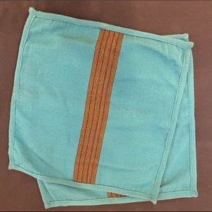 Set of 2 Boho Pillow Covers 18” x18”